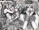 Black Market Art Company Amor Azteca Print