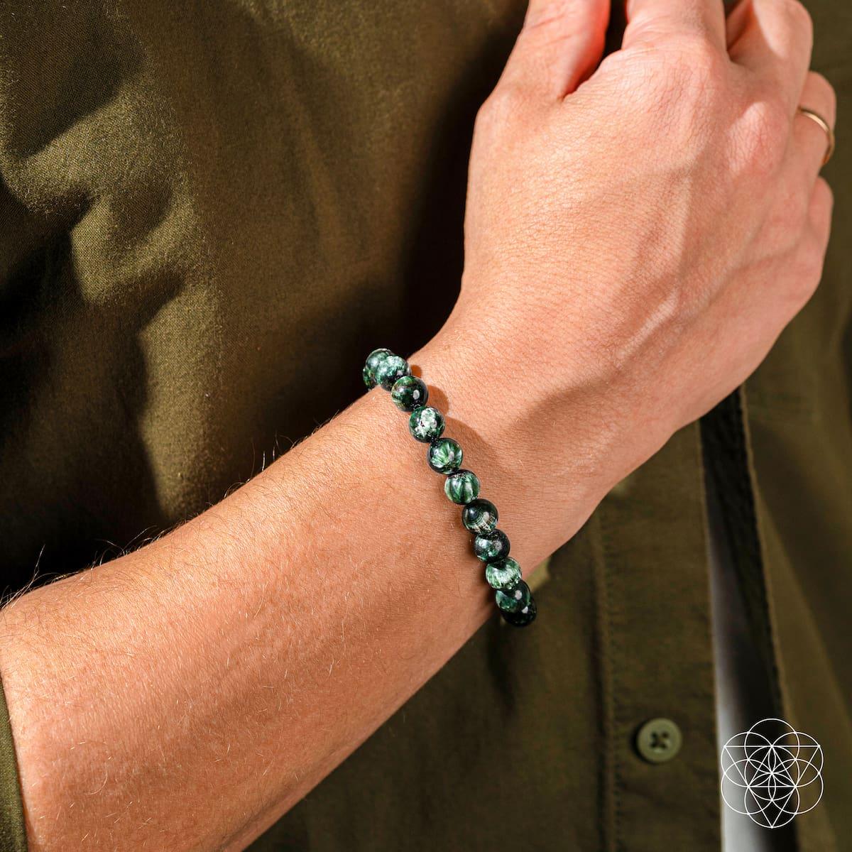 Angel Energy – Rare Seraphinite Bracelet of Transformation - Conscious Items - Flyclothing LLC