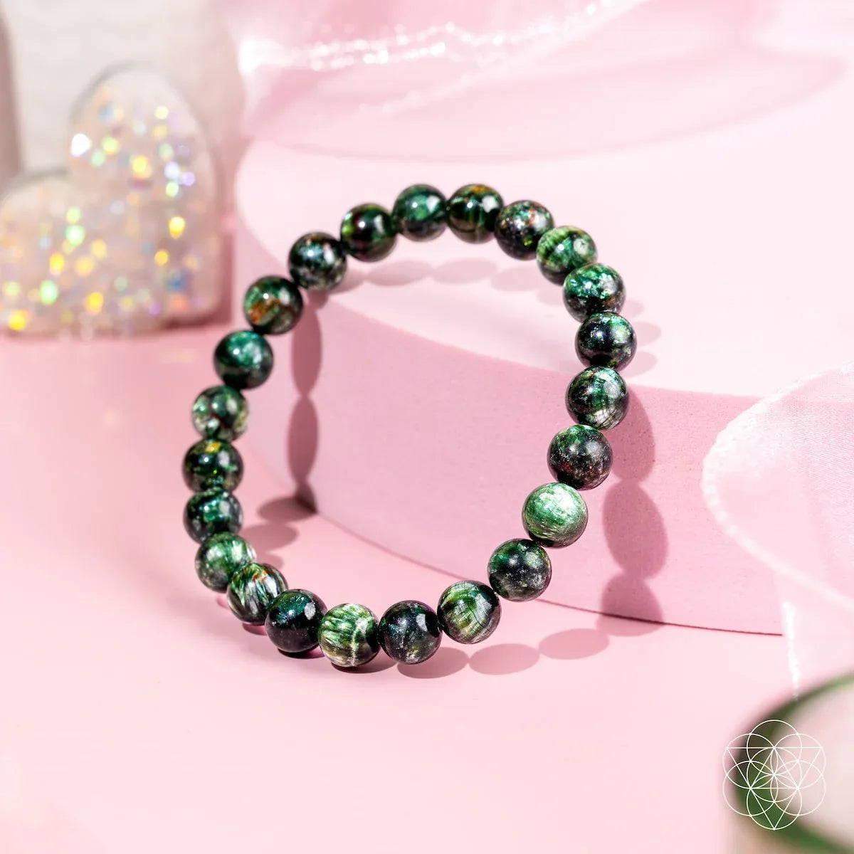 Angel Energy – Rare Seraphinite Bracelet of Transformation - Conscious Items - Flyclothing LLC