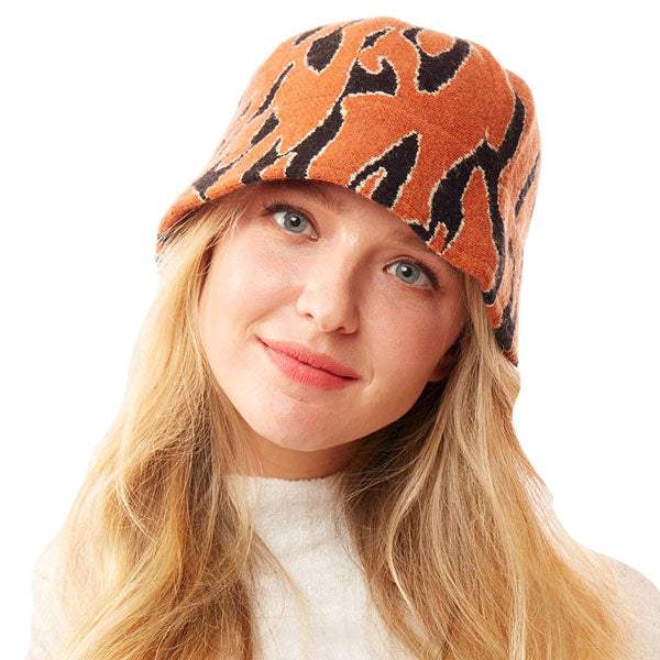 Animal Patterned Soft Fabric Bucket Hat - Madeline Love - Flyclothing LLC
