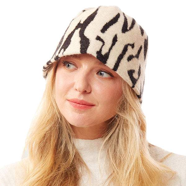 Animal Patterned Soft Fabric Bucket Hat - Madeline Love - Flyclothing LLC