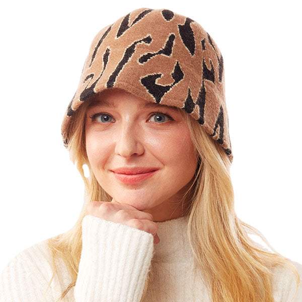 Animal Patterned Soft Fabric Bucket Hat - Madeline Love - Flyclothing LLC