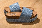 Anna Sandals in Blue - Naughty Monkey