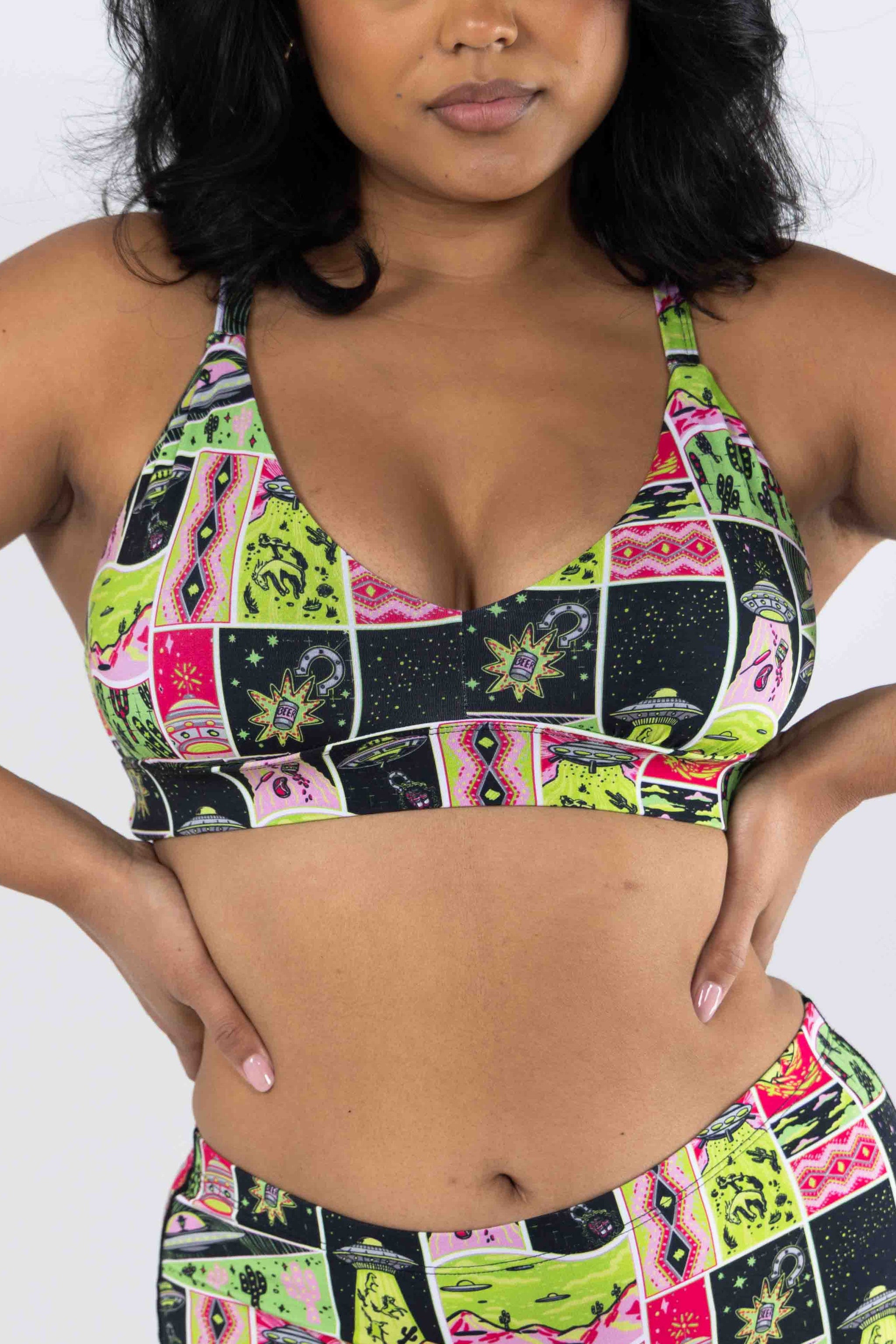 The Area 51 | Retro-Futuristic Alien Boob Hammock™ Busty Bralette