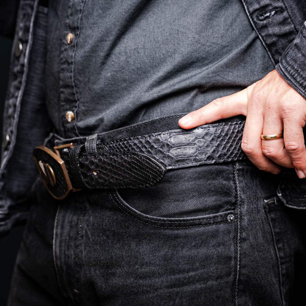 Arkansas Belt Black - Marco Di Milano - Flyclothing LLC