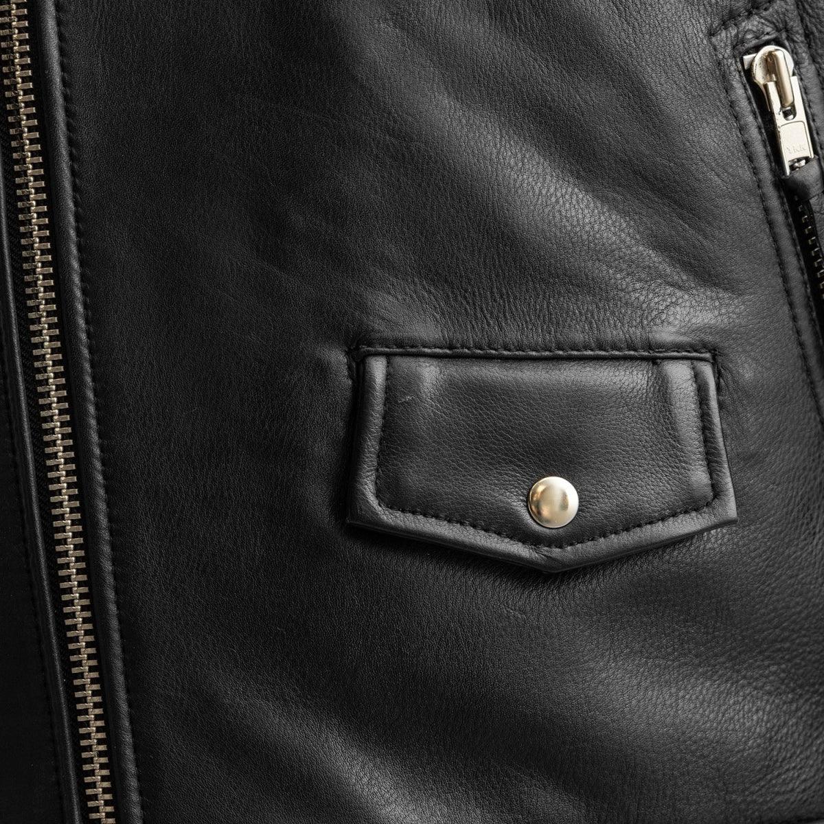 Arnold Men's Motorcycle Leather Jacket - First Manufacturing Company - Flyclothing LLC