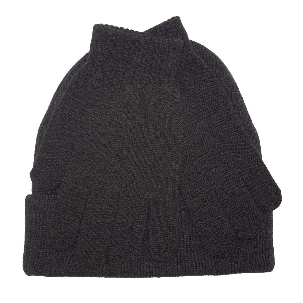 Peter Grimm Black Artic Beanie and Glove Set Hat - Peter Grimm - Flyclothing LLC