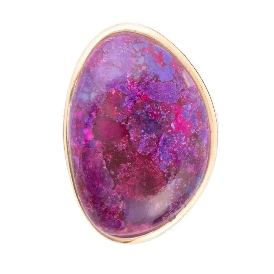 Aruba Purple Turquoise Golden Statement Ring - Barse Jewelry - Flyclothing LLC
