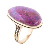 Aruba Purple Turquoise Golden Statement Ring - Barse Jewelry - Flyclothing LLC