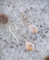 Astro Grey Wood Opal and Sterling Silver Drop Earrings - Barse Jewelry - Flyclothing LLC