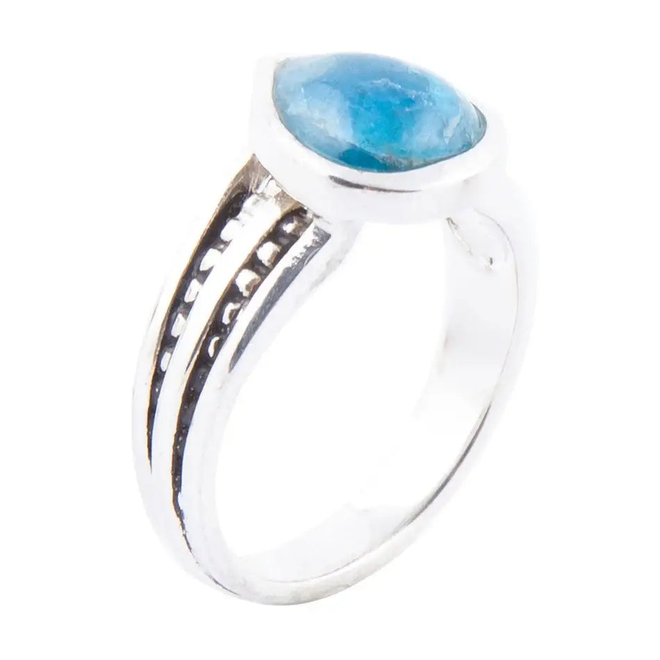 Astro Teardrop Blue Apatite and Sterling Silver Ring - Barse Jewelry - Flyclothing LLC