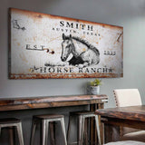 Rustic Horse Ranch Sign - Tailored Canvases - Flyclothing LLC