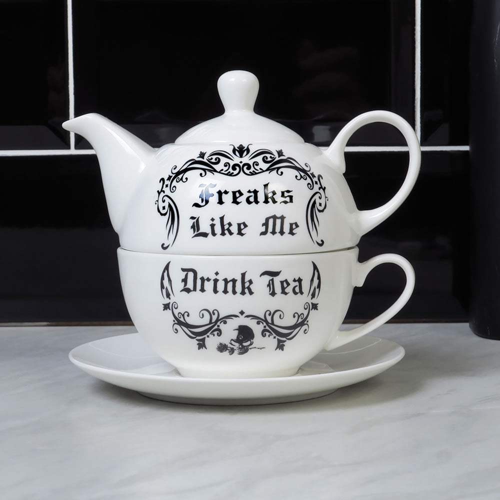 Freaks Like Me Drink Tea Set - Alchemy of England - Flyclothing LLC