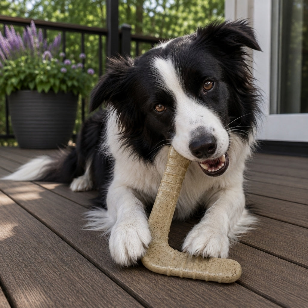 Hockey Stick Nylon Dog Chew Toy - Ultra-Durable for Aggressive Chewers USA - SodaPup/True Dogs, LLC - Flyclothing LLC