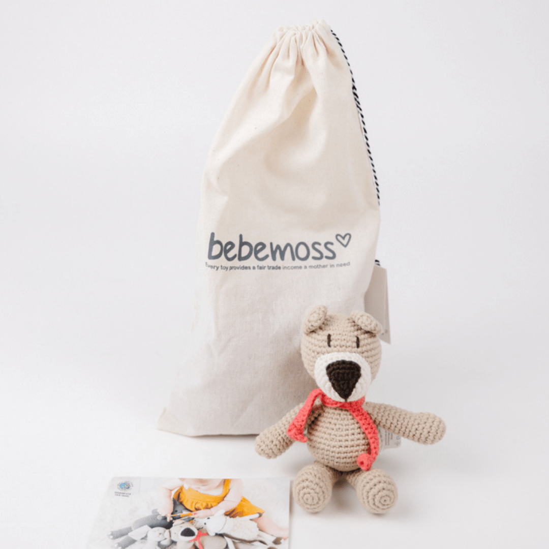 Atty the bear - beige mini - bebemoss.com - Flyclothing LLC
