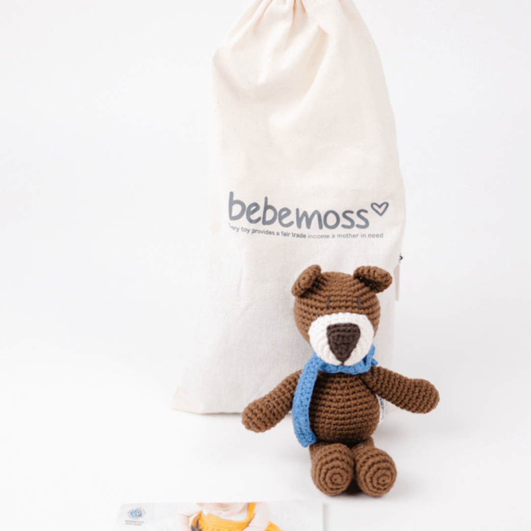 Atty the bear - brown mini - bebemoss.com - Flyclothing LLC