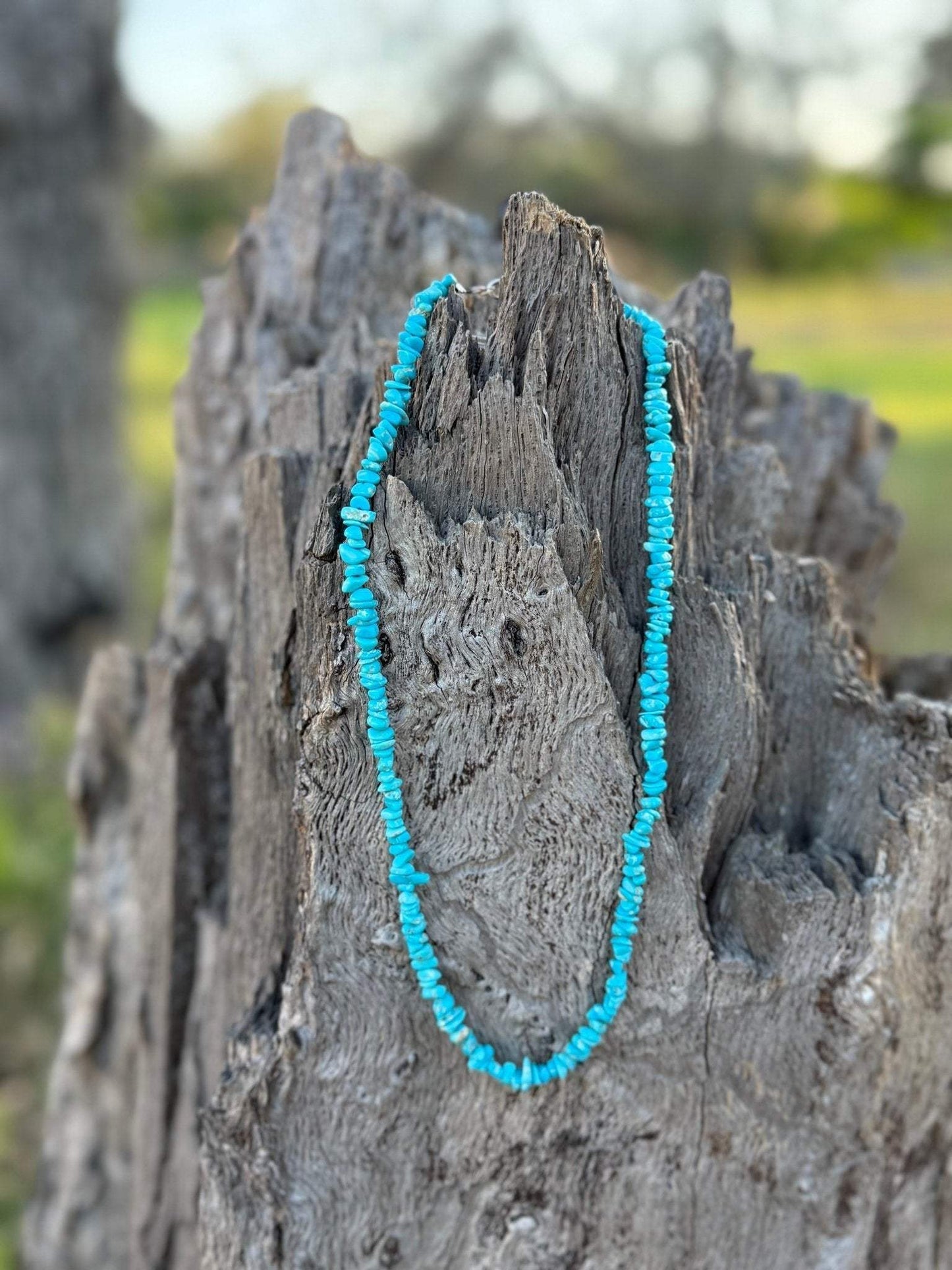 Authentic Turquoise Chips Beaded Necklace - Wild Junkie - Flyclothing LLC