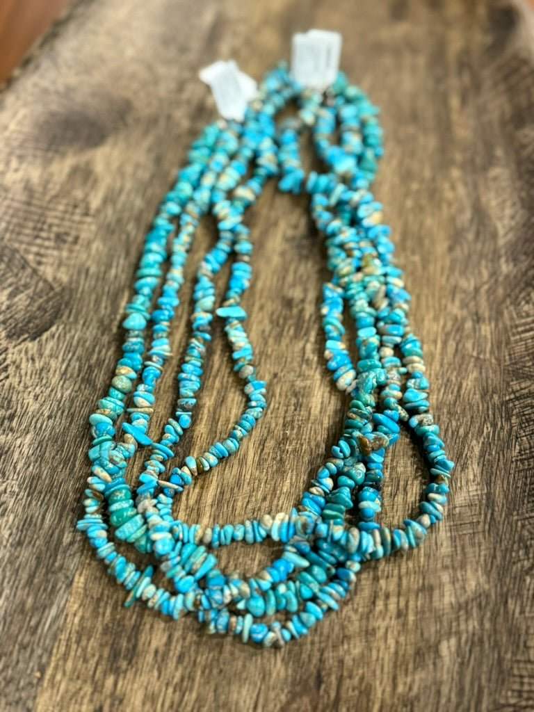 Authentic Turquoise Chips Beaded Necklace - Wild Junkie - Flyclothing LLC