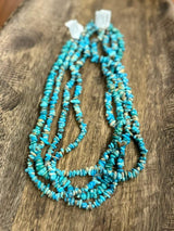 Authentic Turquoise Chips Beaded Necklace - Wild Junkie - Flyclothing LLC