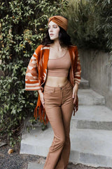 Aztec Luxe Fringed Ruana - Boho Clothing and Accessories - Flyclothing LLC