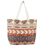 Aztec Pattern Beach Tote Bag - Madeline Love - Flyclothing LLC