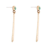 Aztec Turquoise Linear Drop Earrings - Barse Jewelry - Flyclothing LLC