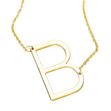 B Monogram Metal Pendant Necklace - Madeline Love - Flyclothing LLC