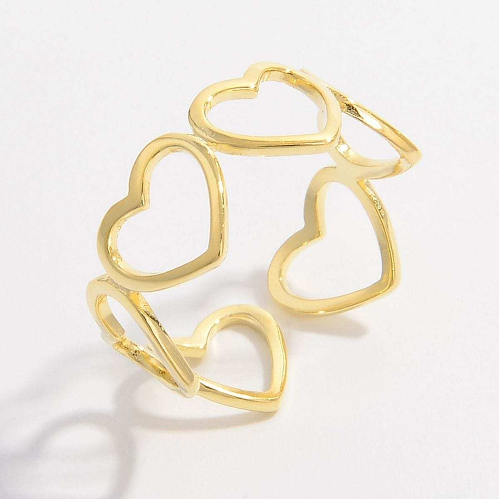 925 Sterling Silver Heart Ring - Trendsi - Flyclothing LLC