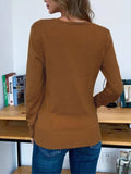 Button Up Long Sleeve Cardigan - Trendsi - Flyclothing LLC