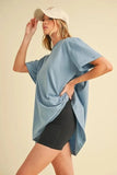 Aemi+Co Round Neck Short Sleeve Oversized T-Shirt - Trendsi
