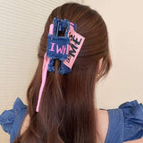 Acrylic Braided Rope Hair Claw Clip - Trendsi - Flyclothing LLC