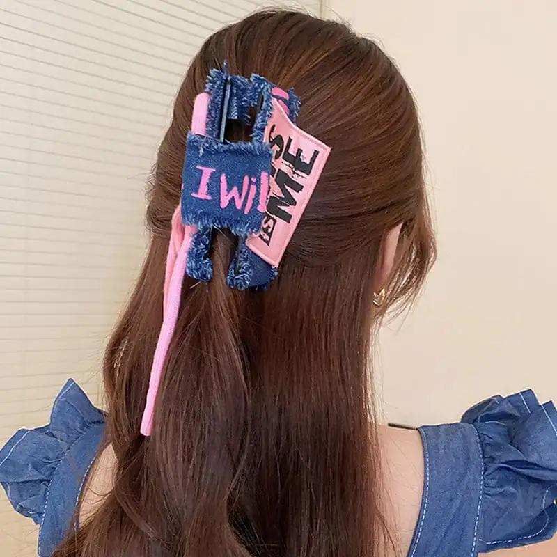 Acrylic Braided Rope Hair Claw Clip - Trendsi - Flyclothing LLC