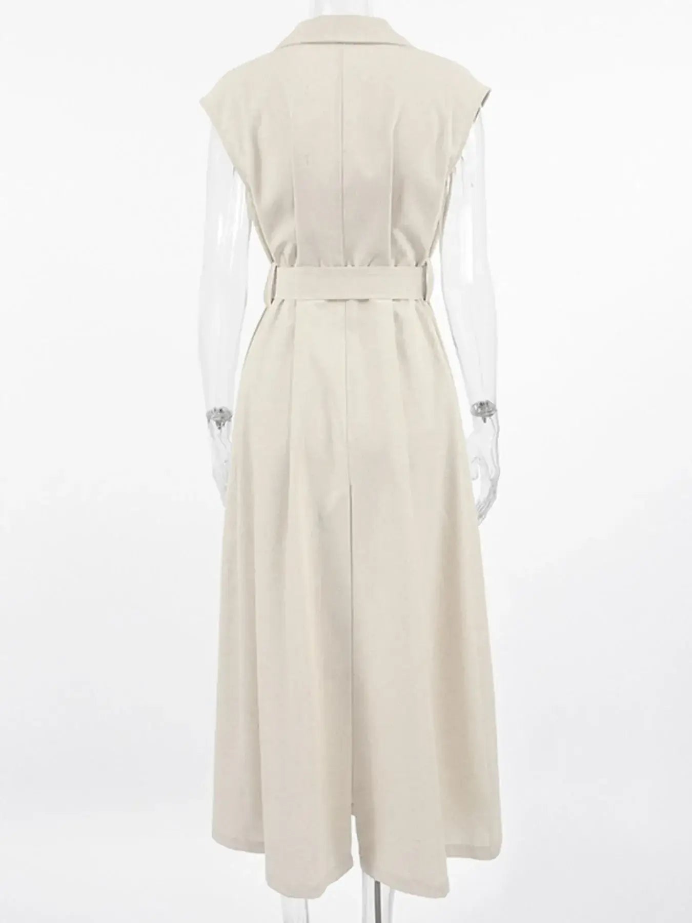 Tie Waist Cap Sleeve Maxi Dress - Trendsi - Flyclothing LLC