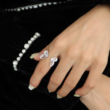 Titanium Steel Butterfly Open Ring - Trendsi - Flyclothing LLC
