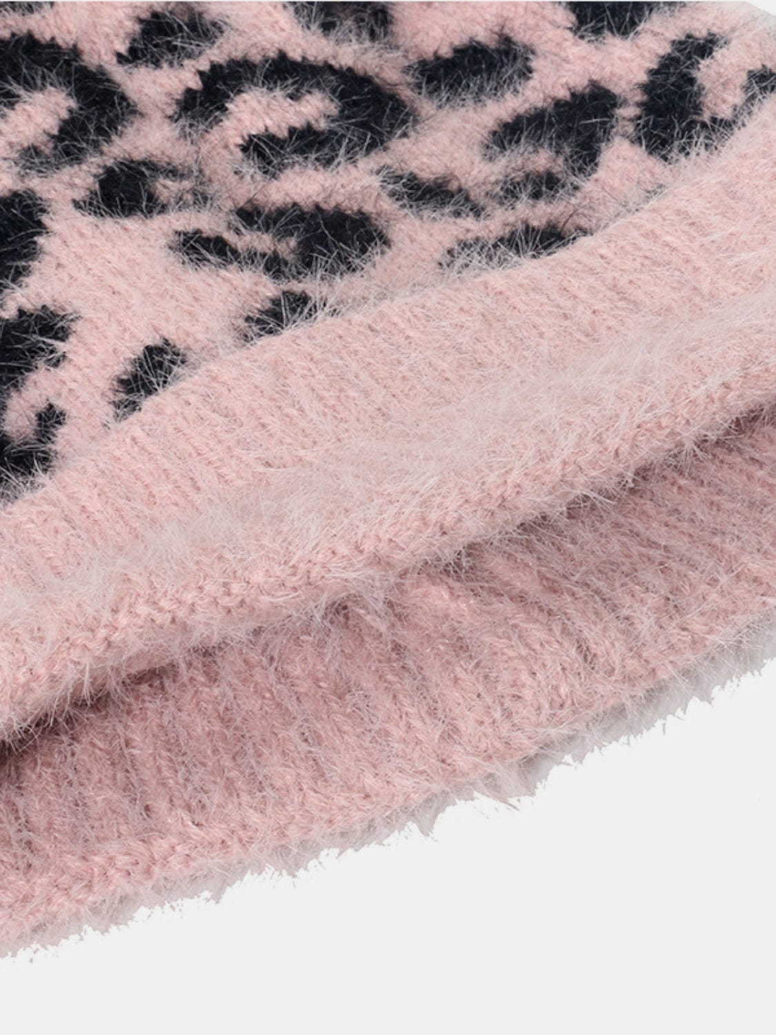 Leopard Hat with Pompom - Trendsi