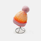 Gradient Knit Hat with Pompom - Trendsi - Flyclothing LLC