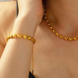 18K Gold-Plated Titanium Steel Bracelet - Trendsi - Flyclothing LLC