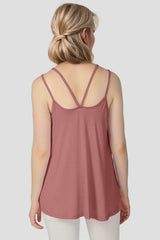 Basic Bae Bamboo Scoop Neck Double Spaghetti Straps Cami - Trendsi - Flyclothing LLC
