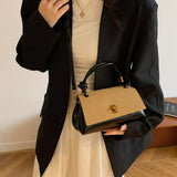 Flap Crossbody Bag with Top Handle - Trendsi - Flyclothing LLC