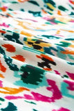 Abstract Print Ruffle Sleeve Blouse - Trendsi - Flyclothing LLC