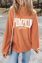 Letter Graphic Long Sleeve Sweatshirt - Trendsi - Flyclothing LLC