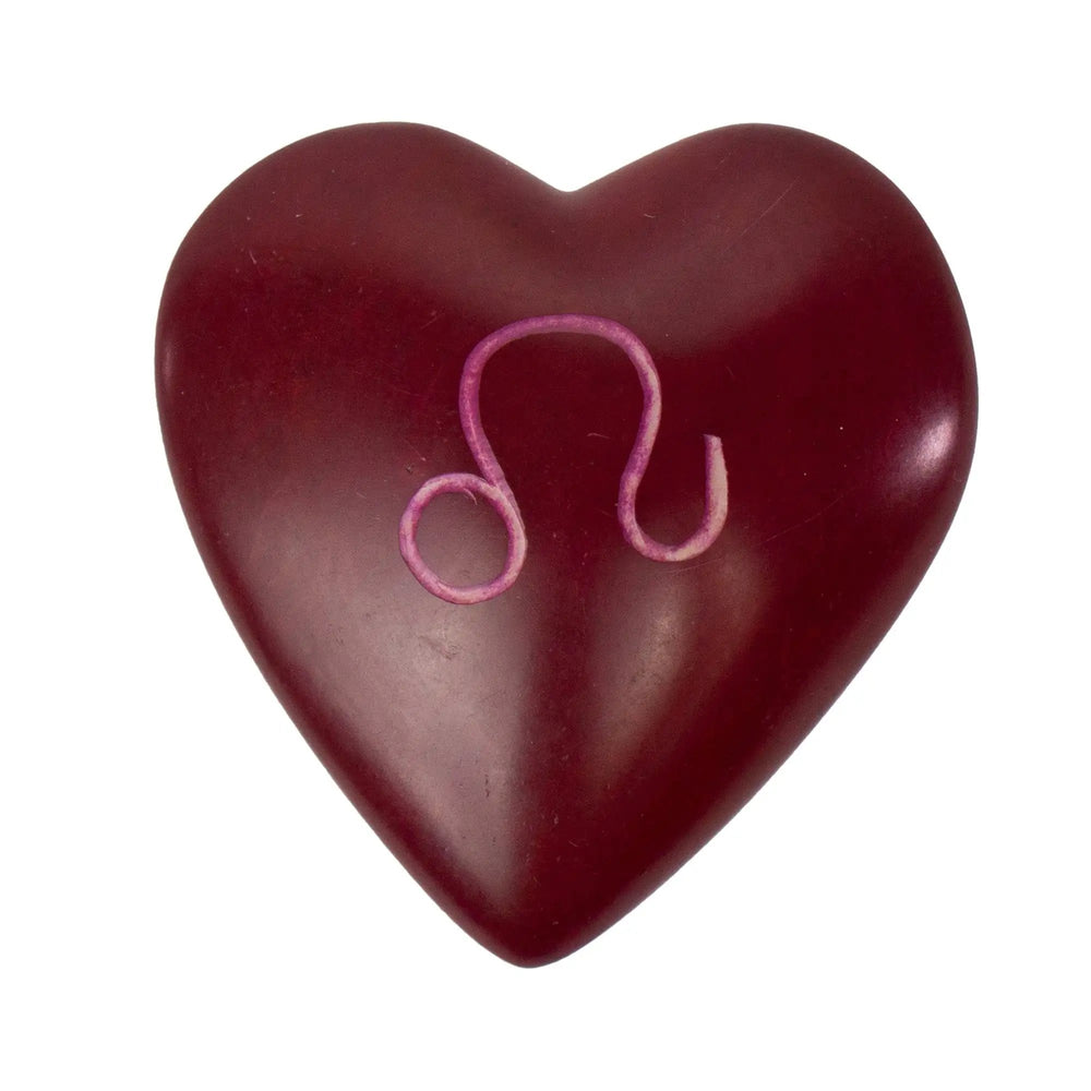 Zodiac Soapstone Hearts, Pack of 5: LEO - SMOLArt - Flyclothing LLC
