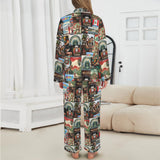 Baha Ranch Colores De Mexico Destination Mexico Satin Pajamas