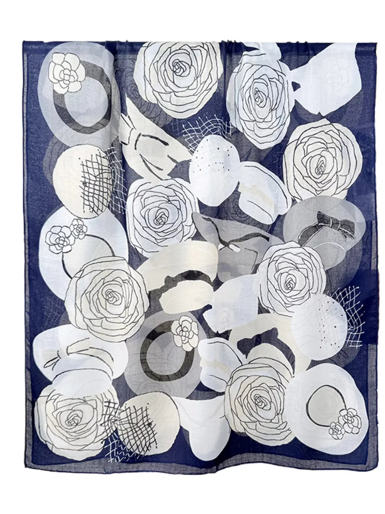 Flower Print Lightweight Scarf - Trendsi - Flyclothing LLC