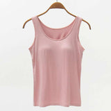 Full Size Wide Strap Modal Tank with Bra - Trendsi - Flyclothing LLC