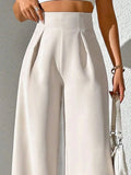Wide Leg High Waist Pants - Trendsi