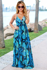 Crisscross Printed Surplice Cami Dress - Trendsi