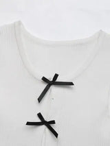 Perfee Bow Front Round Neck Tank - Trendsi - Flyclothing LLC