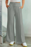Drawstring Wide Leg Pants with Pockets - Trendsi - Flyclothing LLC