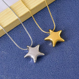 Titanium Steel Star Pendant Necklace - Trendsi - Flyclothing LLC
